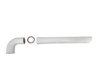 Accesorios caldera gas Kit tubo simple calefont D 60mm L 90CM