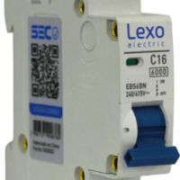 Electro INTERRUPTOR AUTOMATICO EBS6BN 1X16A CURVA C 6KA LEXO