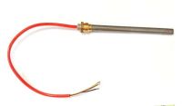 METALICA Bujía ( Resistencia ) de Metálico con hilo para estufa de pellets Largo 155 mm, Diametro 10 mm, Hilo 18 mm, conexión 5mm, potencia 230v/300w