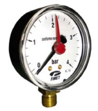 MANOMETRO MANOMETRO AXIAL. 0 - 4 BAR D: 60 x 1/4