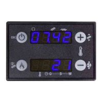 PANTALLA (PANEL)  Y  CONTROL Pantalla Estufa Pellet Moretti