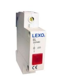 Interruptor LUZ PILOTO ROJA RIEL - DIN 220V