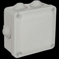 Caja, Gabinete CAJA ESTANCA MEC 100X100X60MM L/HAL 7 CONOS IP65