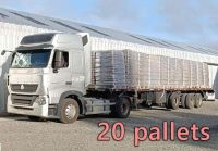 Eco Indef Pallet de pellet Eco Indef (90 bolsas) desde un camión de 20 pallet ($373/kg)