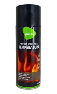 Pintura Spray Pintura Spray Alta Temperatura Negro 400ml Passol Mimbral