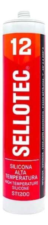 Sulicona  Alta Y Gas Y Pintura Spray Silicona Alta Temperatura Roja 300ml Sellotec 12