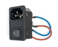 PANTALLA (PANEL)  Y  CONTROL ENCHUFE IEC+FUSIBLE 3,15 LASIAN