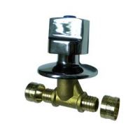 BAR LLAVE DE PASO BAR LLAVE DE PASO PEX CON TAPA CROMADA DZR (25)