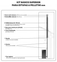 Cañónes Kit Cañón 3 BUENA CALDERA INSTALACION BASICA SUPERIOR 80MM (Sin Instalacion)